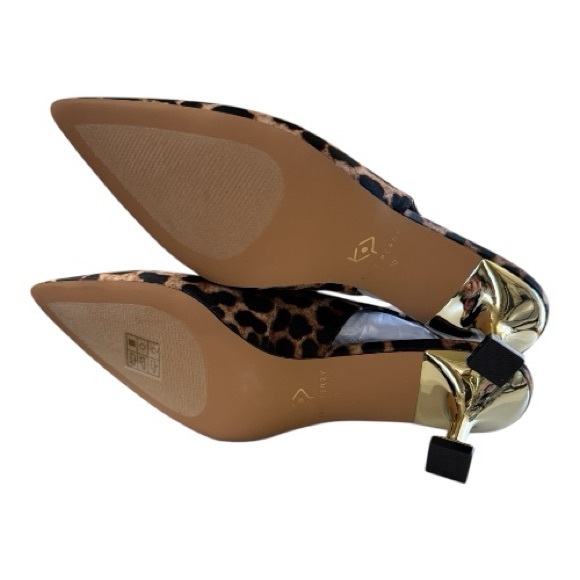 Leopard Slingback Heels · Women’s Size 10 - Picture 5 of 6